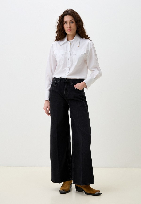 Pepe Jeans Джинсы - WIDE LEG JEANS MW BLK - фото 2