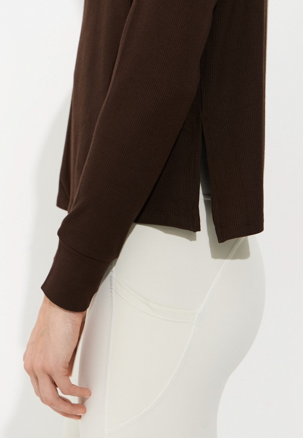 Cream Yoga Лонгслив спортивный - Fare Off Shoulder LS Tee Chocolate - фото 5