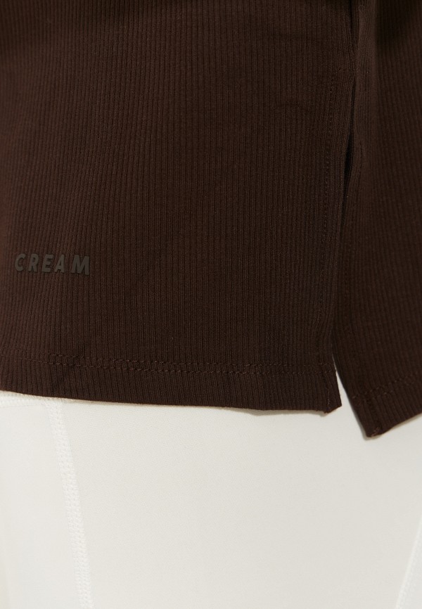 Cream Yoga Лонгслив спортивный - Fare Off Shoulder LS Tee Chocolate - фото 6