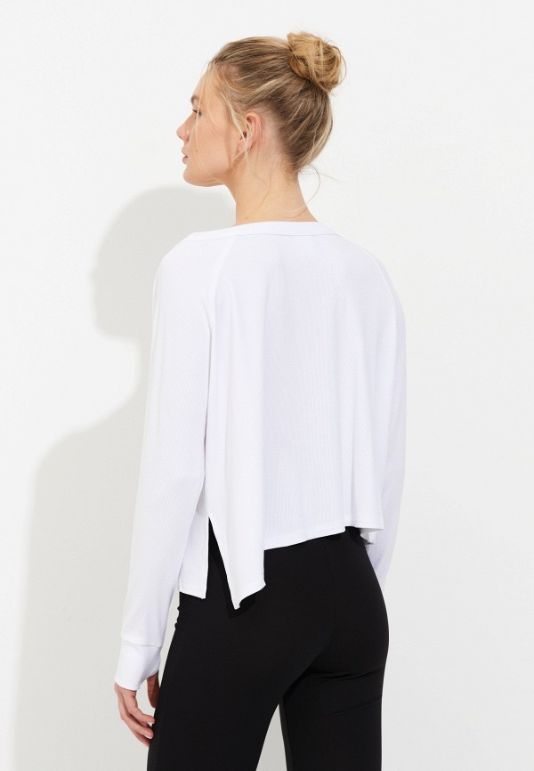 Cream Yoga Лонгслив спортивный - Fare Off Shoulder LS Tee White - фото 3