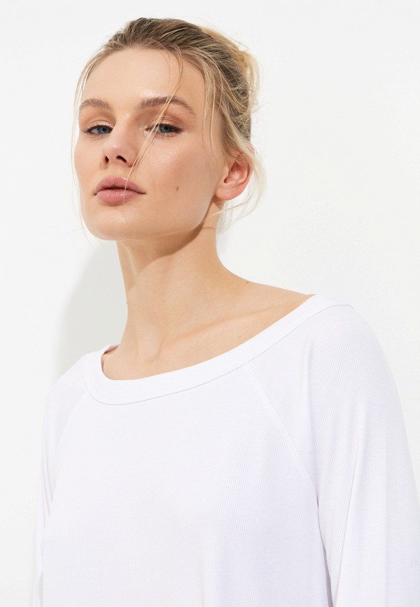 Cream Yoga Лонгслив спортивный - Fare Off Shoulder LS Tee White - фото 4