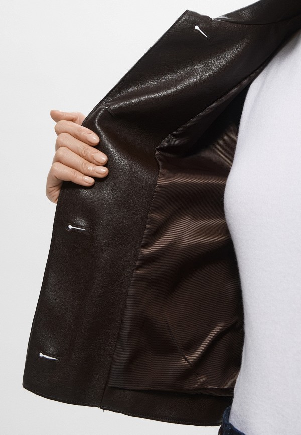 Mango Куртка кожаная - SABINA - фото 5