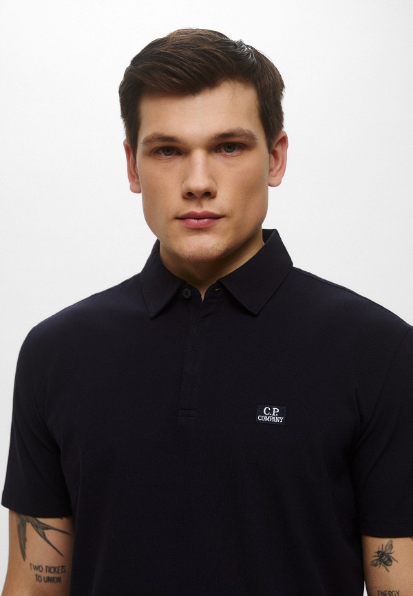 C.P. Company Поло - STRETCH PIQUET LOGO POLO - фото 4