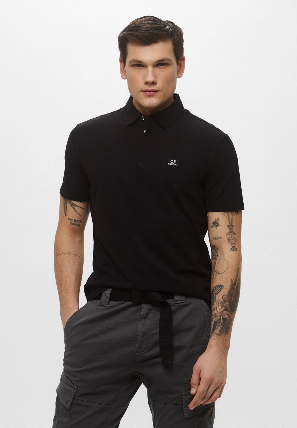 C.P. Company Поло - STRETCH PIQUET LOGO POLO - фото 1