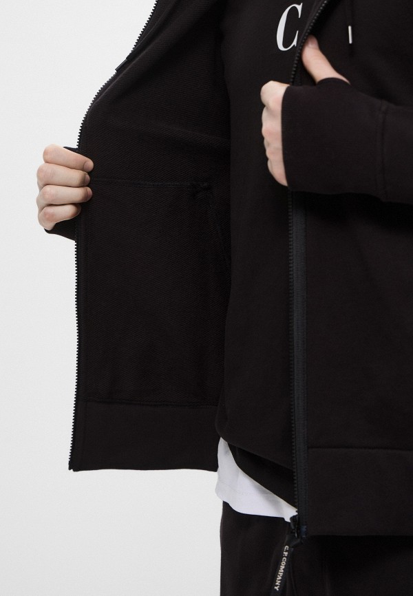 C.P. Company Толстовка - DIAGONAL RAISED FLEECE FULL ZIP HOODED SWEATSHIRT - фото 6