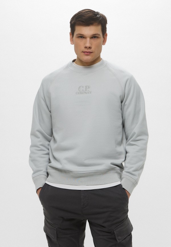 C.P. Company Свитшот - DIAGONAL RAISED FLEECE CREW NECK LOGO SWEATSHIRT - фото 1