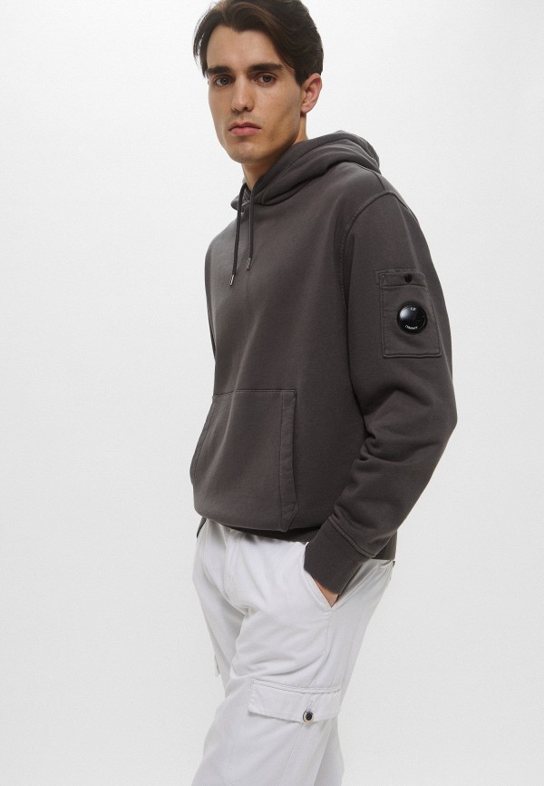 C.P. Company Худи - COTTON DIAGONAL FLEECE HOODED SWEATSHIRT - фото 4
