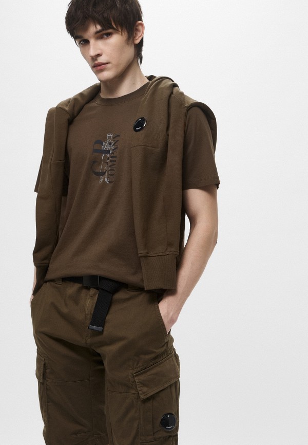 C.P. Company Футболка - 30/1 JERSEY VERTICAL LOGO T-SHIRT - фото 4