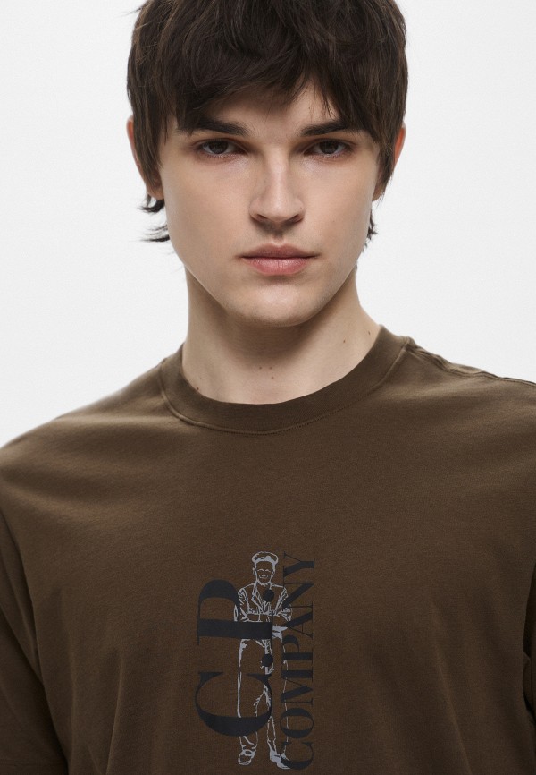 C.P. Company Футболка - 30/1 JERSEY VERTICAL LOGO T-SHIRT - фото 5