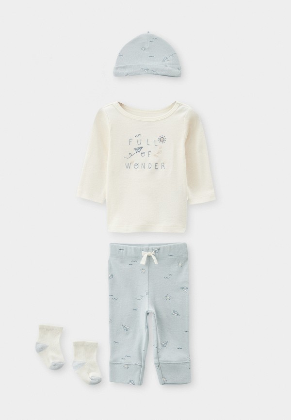 Carter’s Лонгслив, брюки и шапка - фото 1