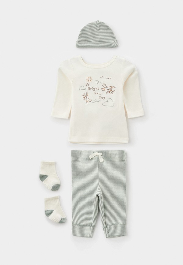 Carter’s Лонгслив, брюки и шапка - фото 1