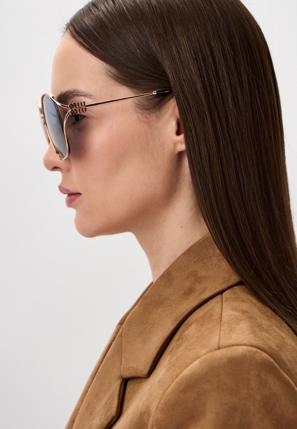Miu Miu Очки солнцезащитные и цепочка - MU 52WS ZVF1V1 - фото 6