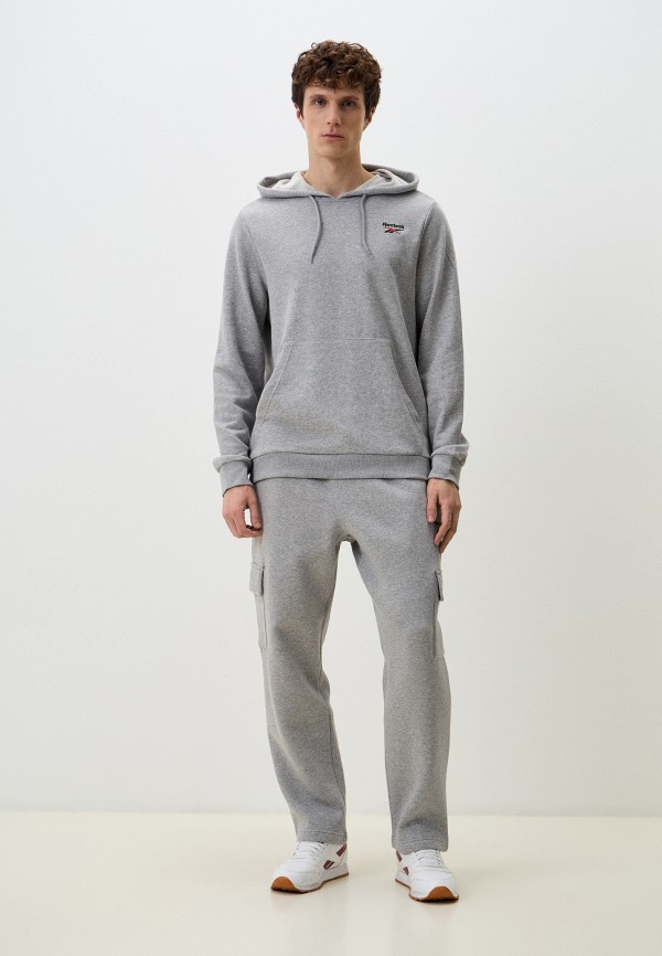 Reebok Худи - REEBOK IDENTITY SMALL LOGO FT HOODIE - фото 2