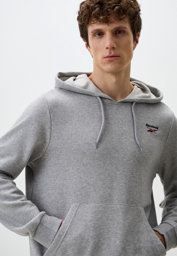 Reebok Худи - REEBOK IDENTITY SMALL LOGO FT HOODIE - фото 4