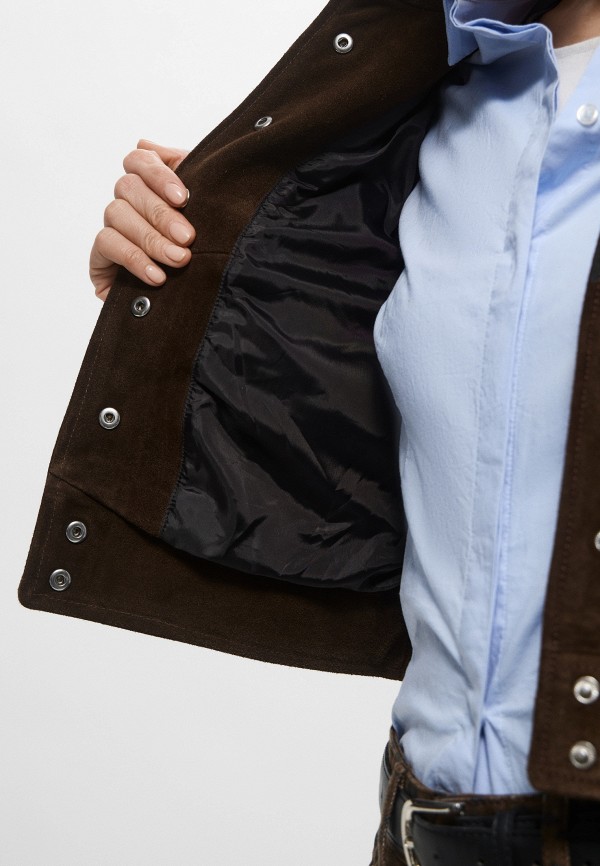 Mango Куртка кожаная - CHAQUETA SIMBA - фото 5