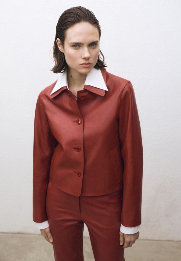 Mango Куртка кожаная - Lamoda Online Exclusive - фото 1