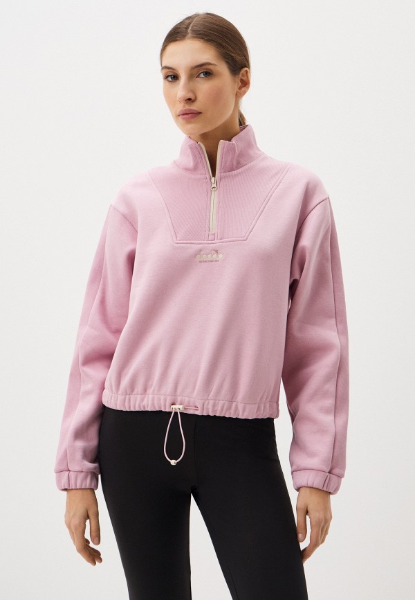 Diadora Олимпийка - L. SWEATSHIRT 1/2 ZIP ATHL. LOGO - фото 1