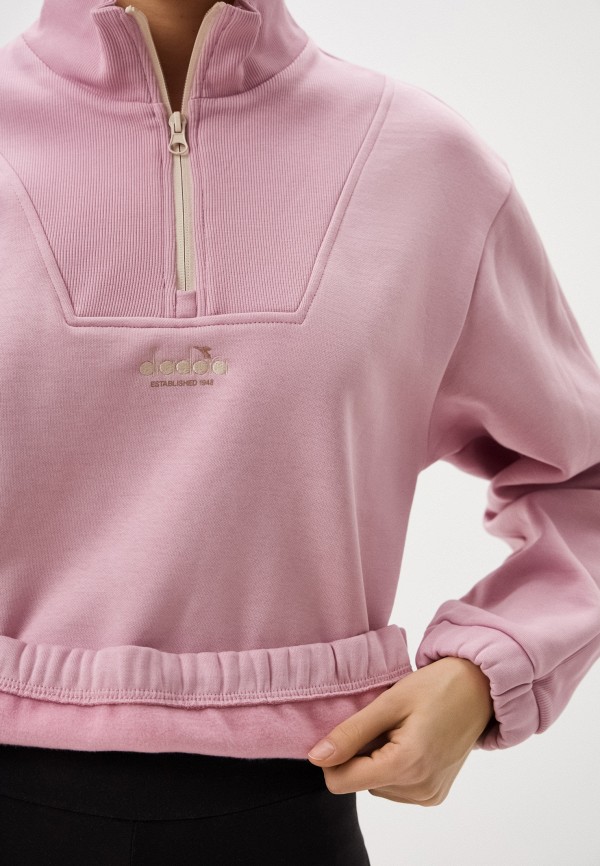 Diadora Олимпийка - L. SWEATSHIRT 1/2 ZIP ATHL. LOGO - фото 4