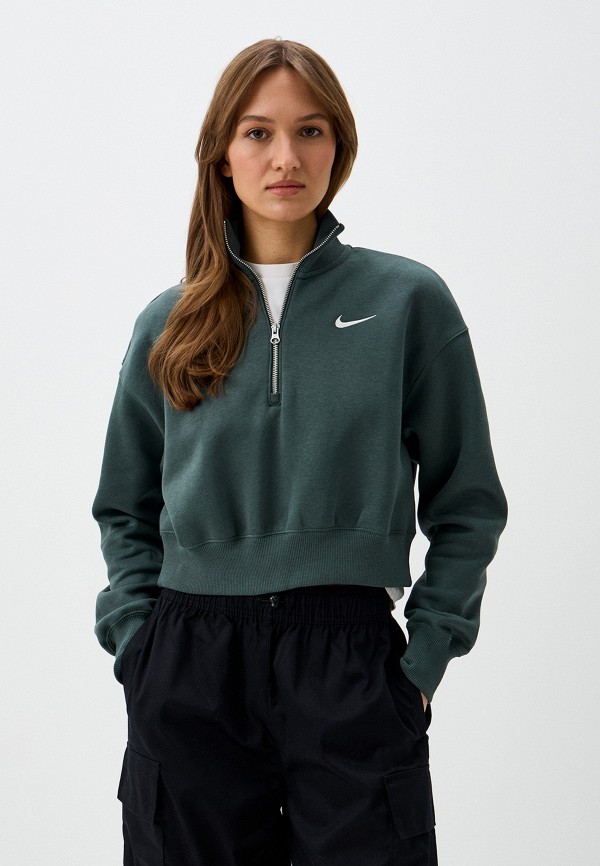 Nike Олимпийка - W NSW PHNX FLC QZ CROP - фото 1