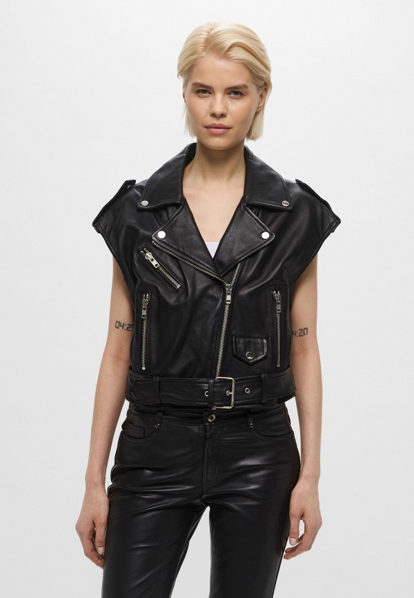 Serge Pariente Жилет кожаный - фото 1