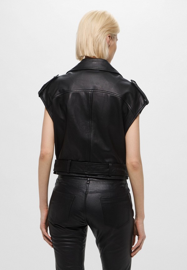 Serge Pariente Жилет кожаный - фото 3