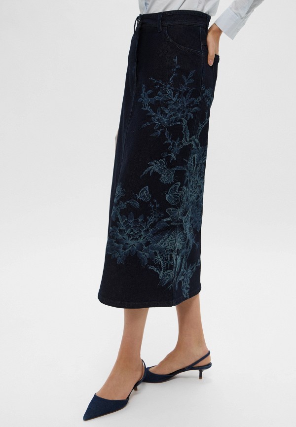 Alberta Ferretti Юбка джинсовая - фото 4