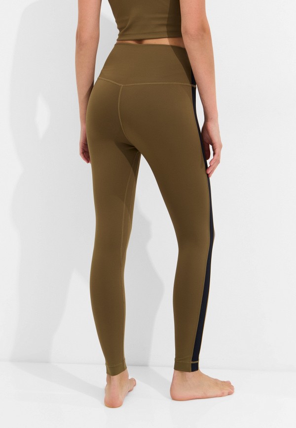 Cream Yoga Леггинсы - Hana 7/8 Side Stripe Army Green - фото 3