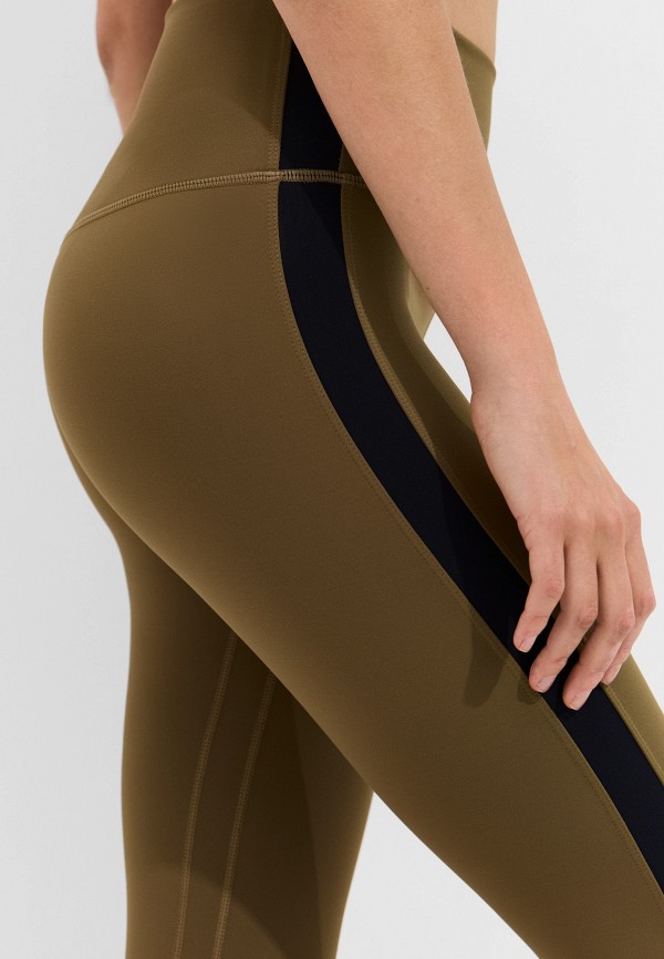 Cream Yoga Леггинсы - Hana 7/8 Side Stripe Army Green - фото 5