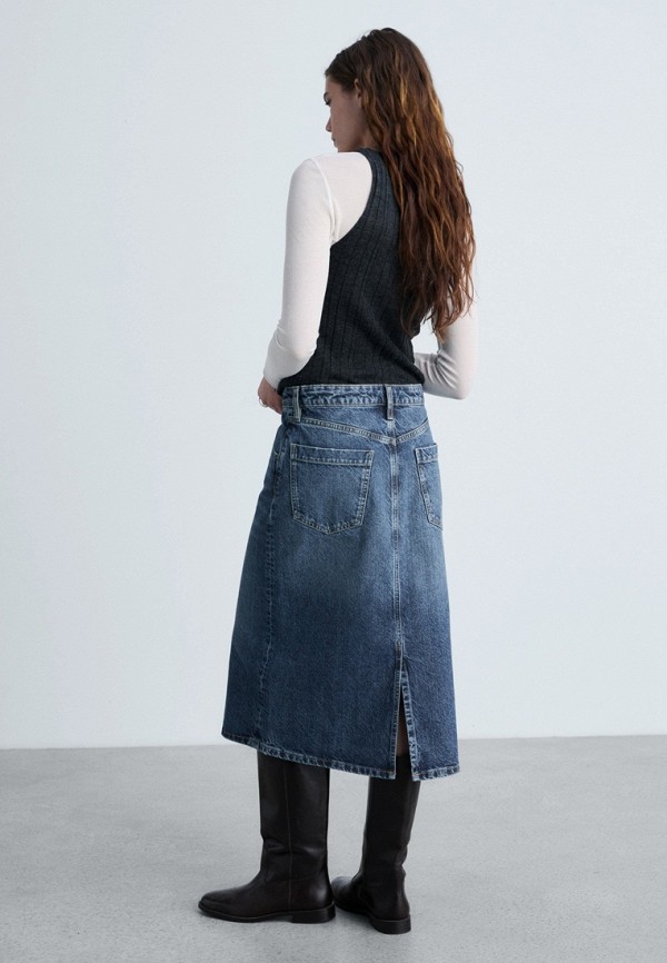 Mango Юбка джинсовая - LONGO - фото 3