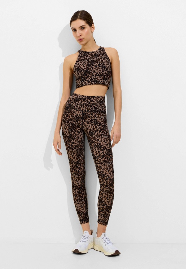 Cream Yoga Топ спортивный - Sophia Bra Top Oyster Cheetah - фото 2