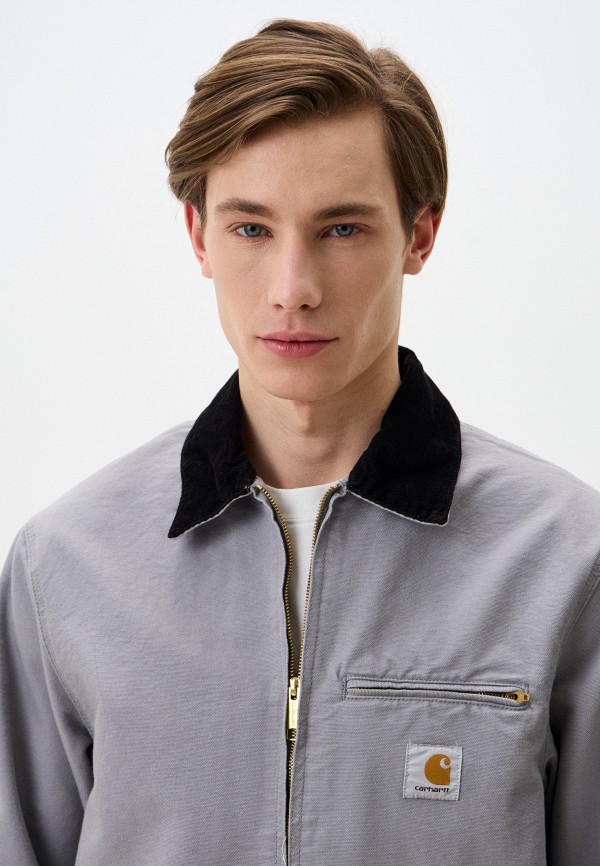 Куртка джинсовая Carhartt WIP Detroit, цвет: серый, RTLAED091501 ...
