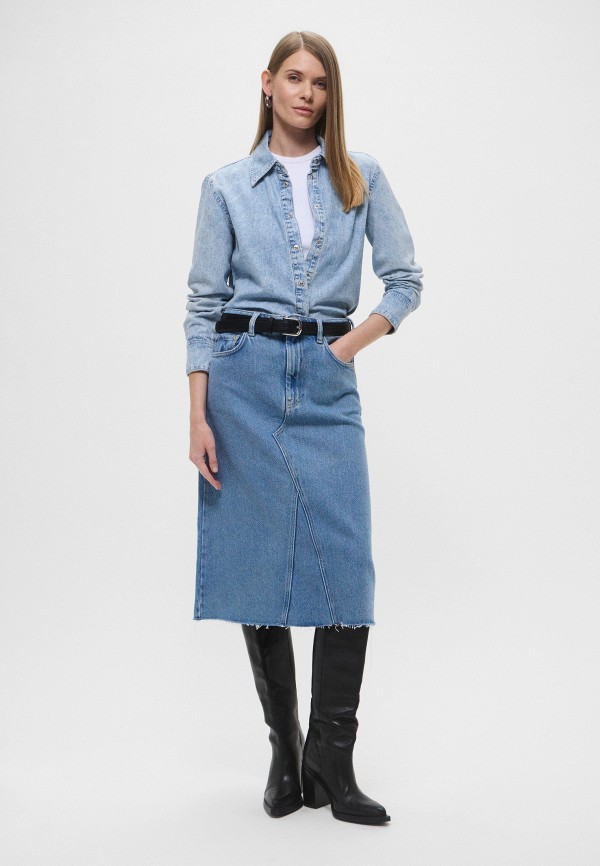 Ganni Юбка джинсовая - фото 2