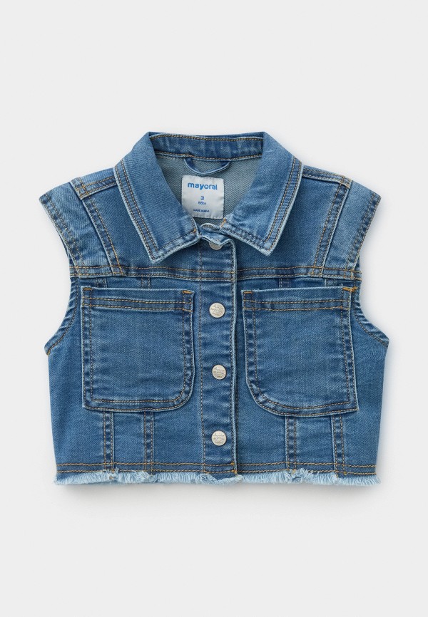 Mayoral Жилет джинсовый - фото 1