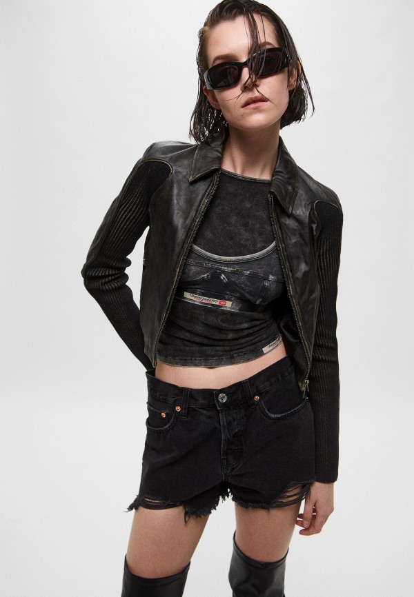 Diesel Куртка кожаная - фото 4