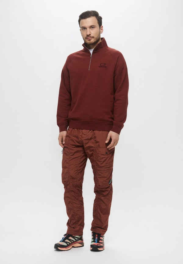 C.P. Company Олимпийка - DIAGONAL RAISED FLEECE HALF ZIP LOGO SWEATSHIRT - фото 2