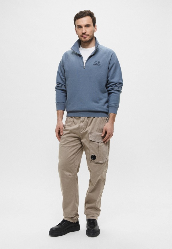 C.P. Company Олимпийка - DIAGONAL RAISED FLEECE HALF ZIP LOGO SWEATSHIRT - фото 2