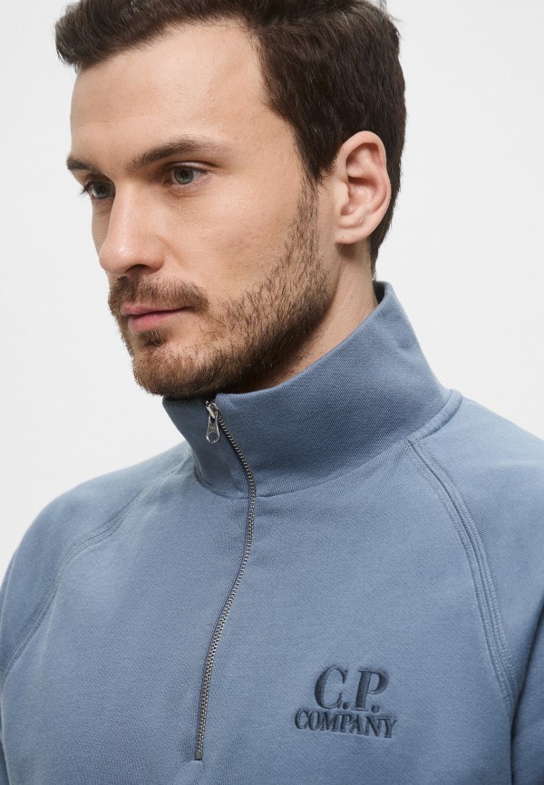 C.P. Company Олимпийка - DIAGONAL RAISED FLEECE HALF ZIP LOGO SWEATSHIRT - фото 4