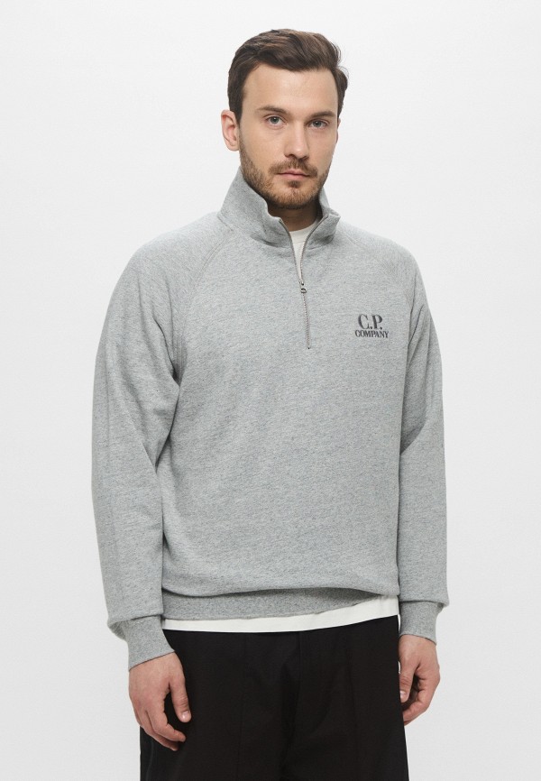 C.P. Company Олимпийка - DIAGONAL RAISED FLEECE HALF ZIP LOGO SWEATSHIRT - фото 1