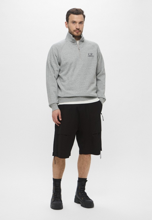 C.P. Company Олимпийка - DIAGONAL RAISED FLEECE HALF ZIP LOGO SWEATSHIRT - фото 2