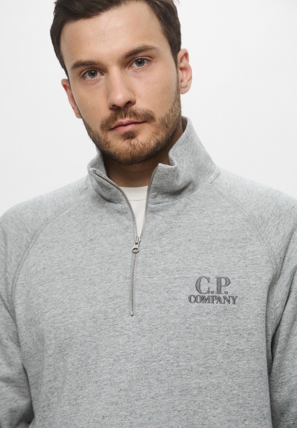 C.P. Company Олимпийка - DIAGONAL RAISED FLEECE HALF ZIP LOGO SWEATSHIRT - фото 5