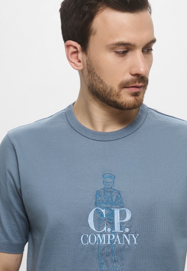 C.P. Company Футболка - 30/2 MERCERIZED JERSEY TWISTED BRITISH SAILOR T-SHIRT - фото 4