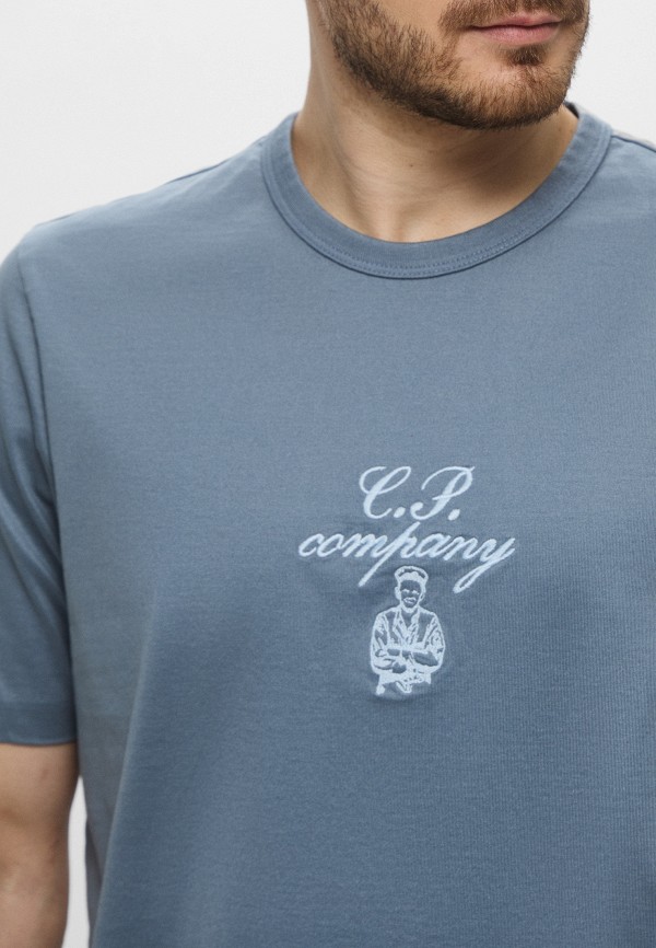 C.P. Company Футболка - 30/2 MERCERIZED JERSEY TWISTED EMBROIDERY T-SHIRT - фото 4