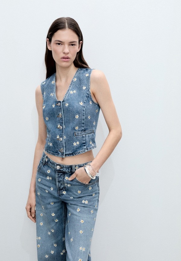 Mango Жилет джинсовый - MASSY - фото 1