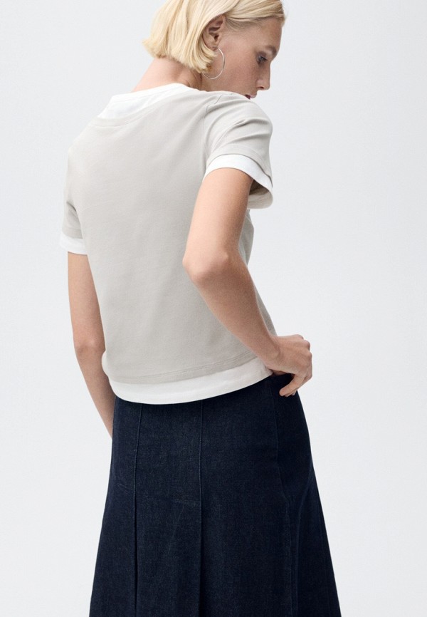 Mango Футболка - DOBLE - фото 3