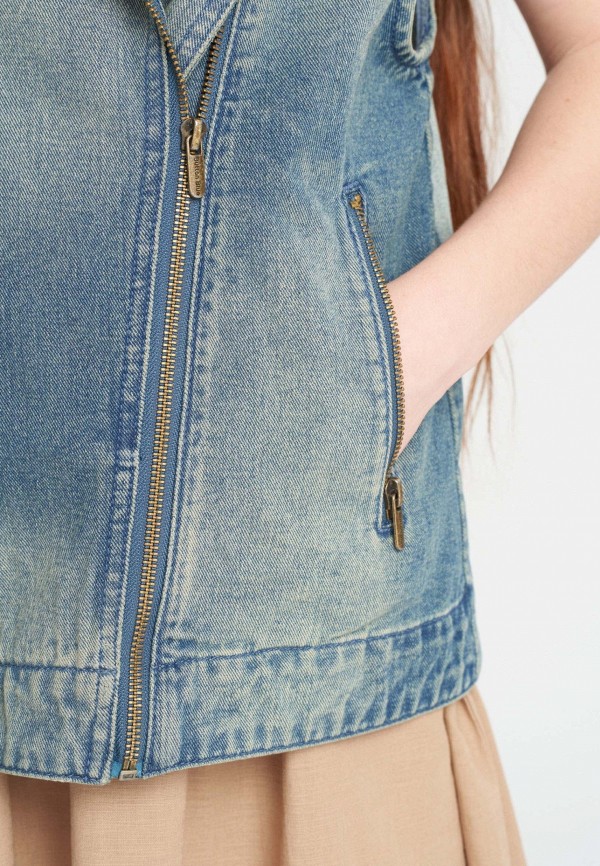 Button Blue Жилет джинсовый - фото 4