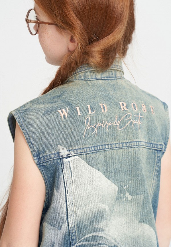 Button Blue Жилет джинсовый - фото 6