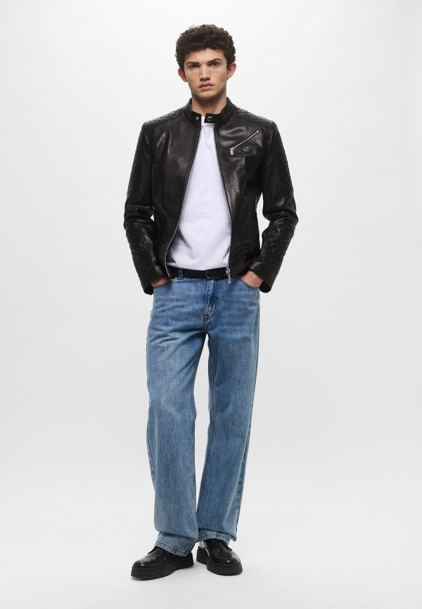 Philipp Plein Куртка кожаная утепленная - фото 2