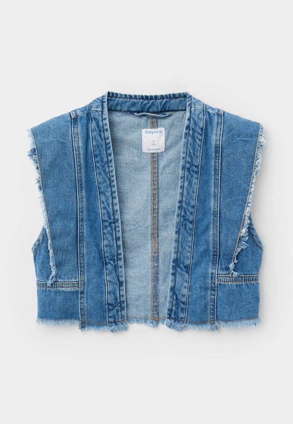 Mayoral Жилет джинсовый - фото 1