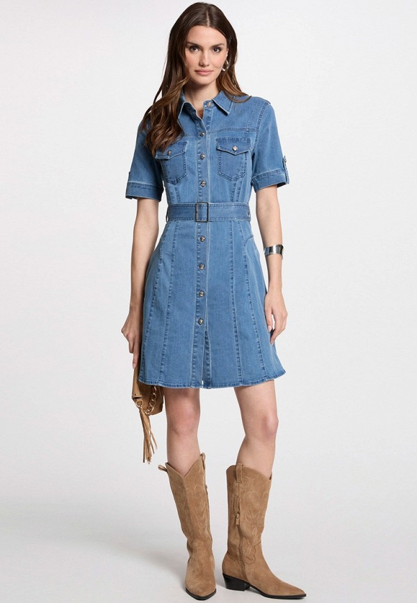 Morgan Платье джинсовое - фото 2