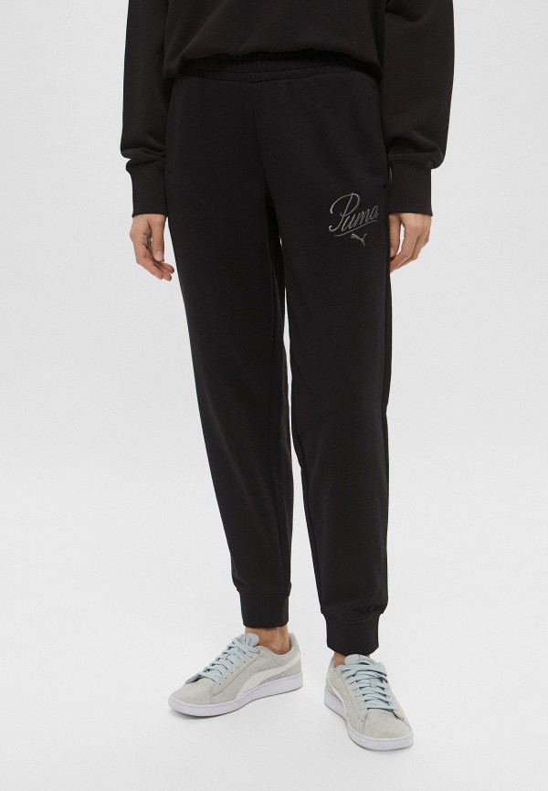 PUMA Брюки спортивные - ESS SCRIPT Comfort Sweatpants TR cl - фото 1